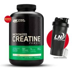 OPTIMUN NUTRITION - CREATINA MONOHIDRATADA 600GR + SHAKER