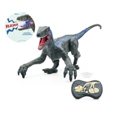 GENERICO - VELOCIRAPTOR CON CONTROL REMOTO Y LUCES MUSICAL TRAE CONTROL REMOTO