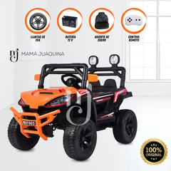 KING - Carro a Batería 4 x 4 «NEFERX» con Control Remoto Orange