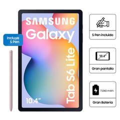 SAMSUNG - Tablet Galaxy Tab S6 Lite 2024 128GB 4GB 10.4" Chiffon Pink