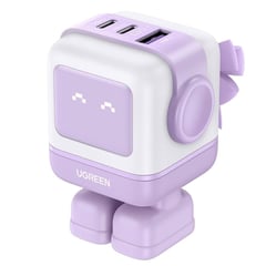 UGREEN - Cargador USB-C Robot 65w Multipuerto Gan Nexode 35314 Rosa