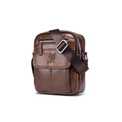 BULLCAPTAIN - - Morral de Cuero Mate DJB-016-CF Café