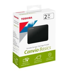 TOSHIBA - Disco duro externo Canvio Basic 2TB, USB 3.2