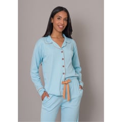 SOÑALIERE - Pijama Mujer Camisera Algodón