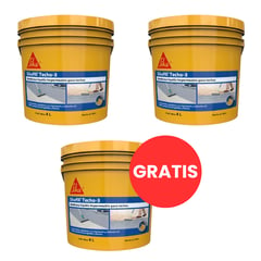 SIKA - Pack 3 x 2 Sikafill Techo 3 gris x 4lt