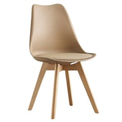 GENERICO - SILLA EMA TULIP VINTAGE DECORATIVA BEIGE