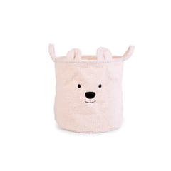 CHILDHOME - CESTA TEDDY BLANCO DE 40 X 40 X 40 CM