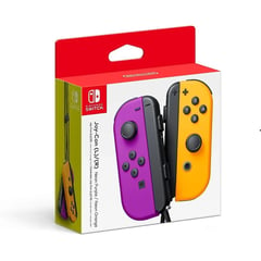 NINTENDO - Mando Joycon Morado y Naranja Switch