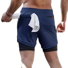 EPAUS - Short 2 en 1 Deportivo para Hombre