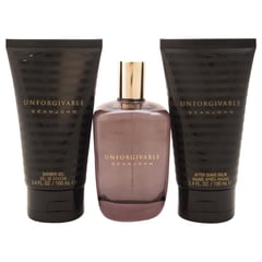 SEAN JOHN - Unforgivable EDT125ml+Gel100ml+AfterShave Gift Set