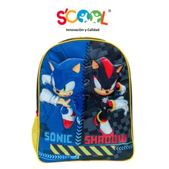 SCOOL - - Mochila Ranger Kids Tela C-PVC Sonic Shadow