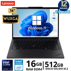 LENOVO - Laptop ThinkPad T14 Gen 5 Core Ultra 5 -125H, 14" WUXGA, Ram 16 Gb, SSD 512Gb, Windows 11