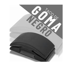 AC - TACO DE GOMA NEGRO PARA LIJADO 12.4CM X 6.8CM