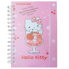 SANRIO - AGENDA 2025 TAMAÑO A5 SPARKLING DRINK HELLO KITTY