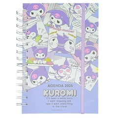 SANRIO - AGENDA 2025 TAMAÑO A5 COMIC KUROMI - MULTICOLOR