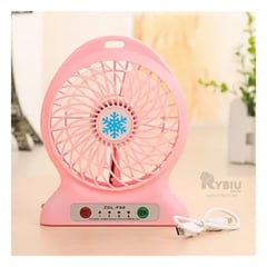 GENERICO - Ventilador de Alta Eficiencia Mini Rosado Y+Regalo Agendita