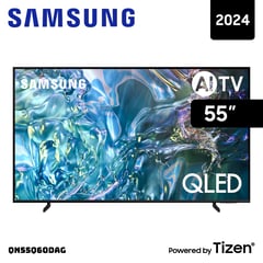 SAMSUNG - TELEVISOR 55 QLED SMART TV TIZEN OS 4K UHD - QN55Q60DAG