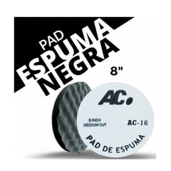 AC - PAD DE ESPUMA NEGRO CON VELCRO 8"