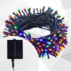 GENERICO - Luces navideñas 400led multicolor con panel solar