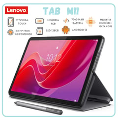 LENOVO - Tablet TAB M11 -TB330FU 11" WXGA MEDIATEK G88, Ram 4Gb, SSD 128Gb, Android 13