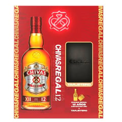 CHIVAS REGAL - Whisky 12 años 700ml + Tarjetero