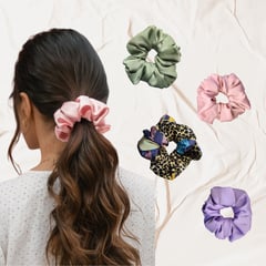 SENSA SILK - Scrunchies de seda tamaño regular no marca ni quiebra el cabello