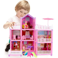 GENERICO - Casa De Muñecas Castillo Amoblado de 162 Pcs Juguete Infantil