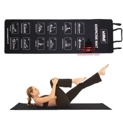 LIVE UP - Colchoneta Mat Yoga Eva de Neopreno Deportivo Liveup Negro