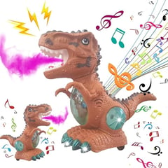 TOYSTATE - Dinosaurio Musical Bota Humo Camina Con Luces Juguete Niños