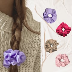 SENSA SILK - Scrunchies de seda tamaño regular no marca ni quiebra el cabello