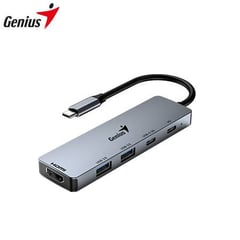 GENIUS - HUB USB-C UH-500 2 USB-A 3.0 / 1 USB-C / 1 HDMI 4K POWER 100W