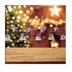 GENERICO - Luces Navideñas Diseño Arbol Led Multicolor con Caja de Secuencia