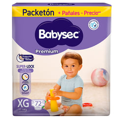 BABYSEC - Pañales Premium Talla XG de 72 Unids