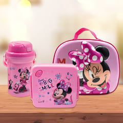 DISNEY - Set de Lonchera Térmica y Taper con Tomatodo de Minnie Mouse