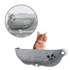 BUYPAL - Hamaca para Gatos Ventana con Ventosas y Cojín Suave