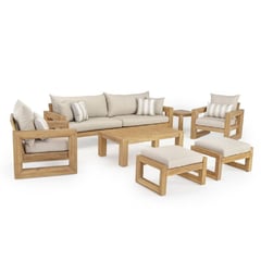 MOBILIARI - TERRAZA / JARDIN ELY STANDARD 2-1-1 + 2 BANCAS (BEIGE)