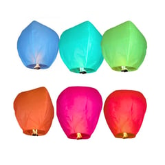 SINOCAMCO - Globos Cantoya PACK 12 UNIDADES- Colores Varios