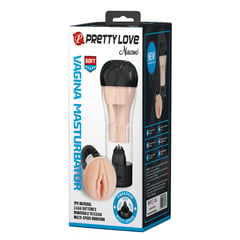 PRETTY LOVE - Vibrador Masturbador Naomi Textura Realista Ultra Suave Hombre