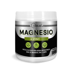 ZENDLAB - Magnesio Citrato 300Gr con Zinc y Limón