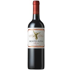 MONTES ALPHA - Vino Merlot Botella 750 ml