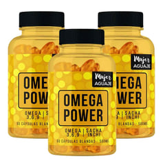 MUJER AGUAJE - Omega Power 60 Cápsulas Blandas - Pack x 3