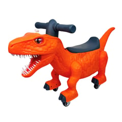 GENERICO - BUGGIE DINO BOTA HUMO CON LUCES PARA NIÑOS NARANJA