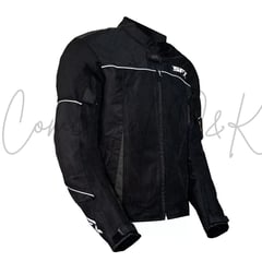 GENERICO - CASACA SFX MOTOCICLISTA FULL PROTECCIÓN IMPERMEABLE TALLA L