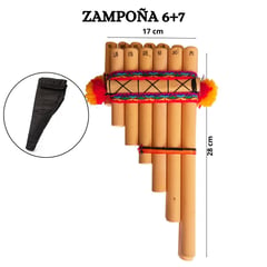 GENERICO - ZAMPOÑA 13 Tubos en 440 Hz Ideal para Colegio