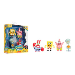 BOB ESPONJA - 4-Pack de figuras de 6 cm metal