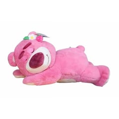 GENERICO - Peluche Osita Lotso Dormida de 50 CM - Color Rosado y Blanco