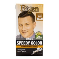 BIGEN - Tinte de cabello en crema Mens Speedy Color 105 Castaño medio