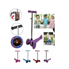 GENERICO - Scooter Plegable Para Niños Con Luces Multicolor