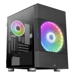 AEROCOOL - CASE ATOMIC-G-BK-V2 NEGRO V TEMP