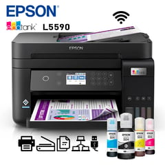 EPSON - Impresora Multifuncional EcoTank L5590 WiFi ADF FAX LAN